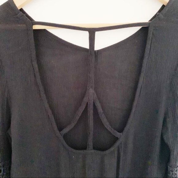 Patrons of Peace Bell Sleeve Open Back Boho Top - Picture 5 of 6